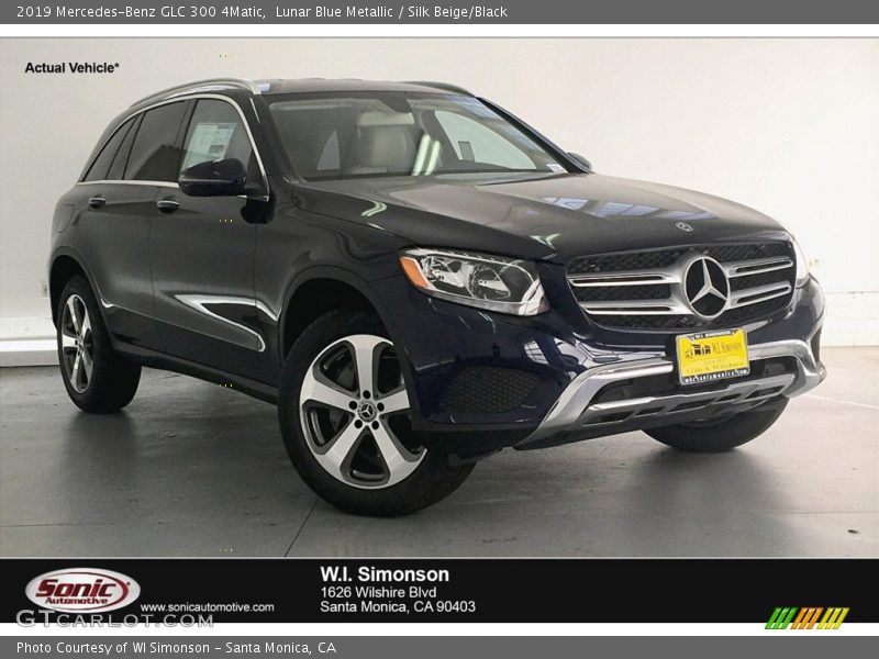Lunar Blue Metallic / Silk Beige/Black 2019 Mercedes-Benz GLC 300 4Matic