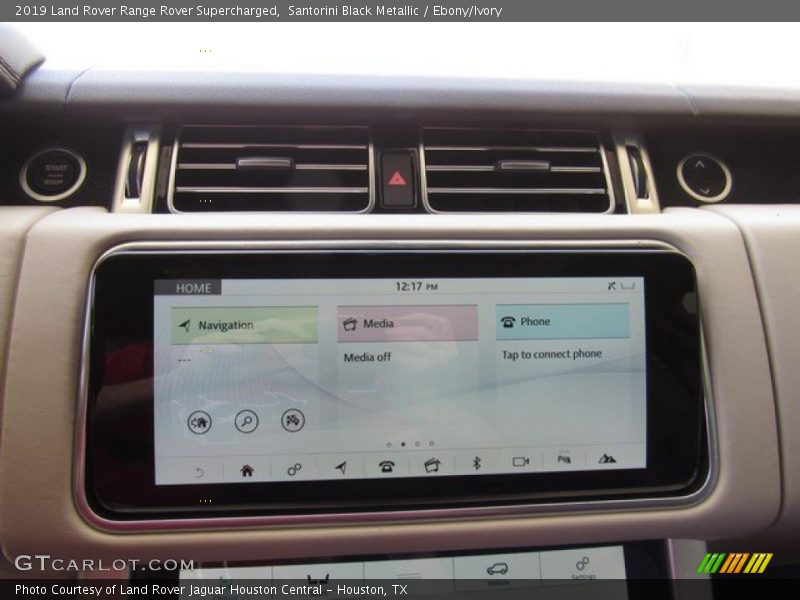 Santorini Black Metallic / Ebony/Ivory 2019 Land Rover Range Rover Supercharged