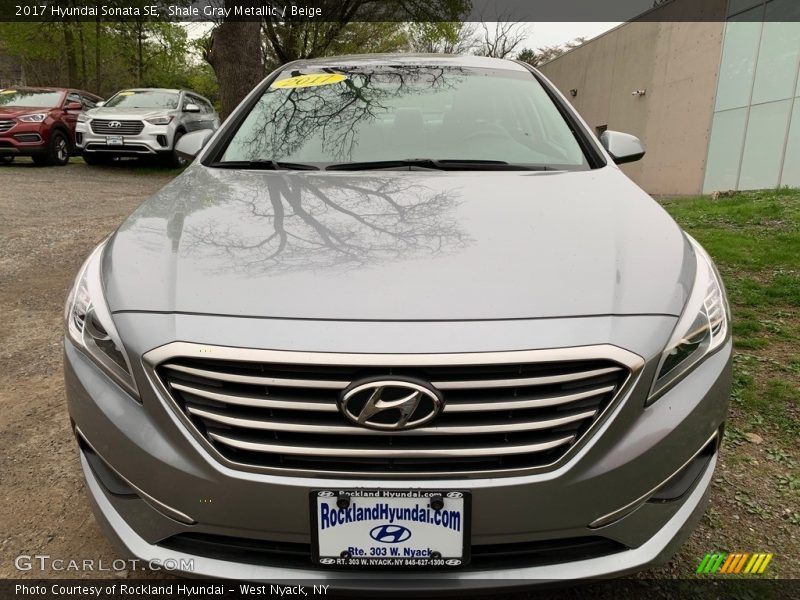 Shale Gray Metallic / Beige 2017 Hyundai Sonata SE