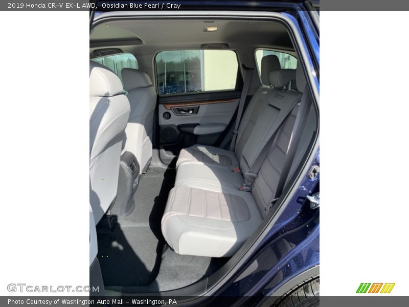 Obsidian Blue Pearl / Gray 2019 Honda CR-V EX-L AWD