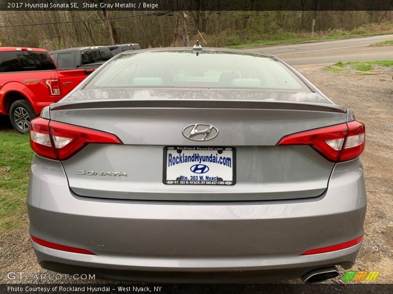 Shale Gray Metallic / Beige 2017 Hyundai Sonata SE