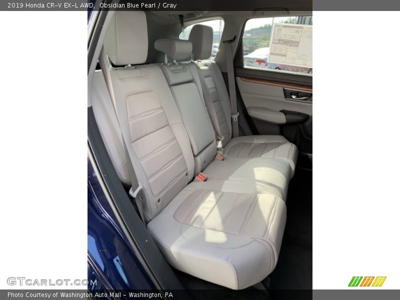 Obsidian Blue Pearl / Gray 2019 Honda CR-V EX-L AWD