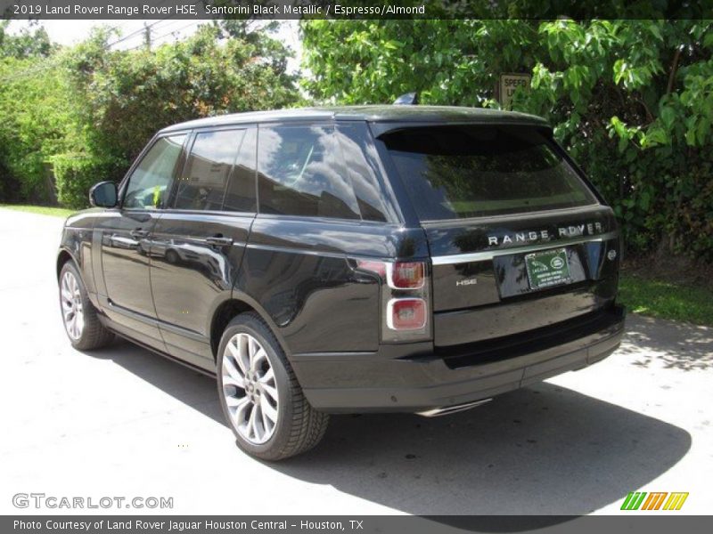 Santorini Black Metallic / Espresso/Almond 2019 Land Rover Range Rover HSE