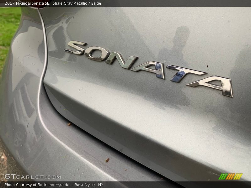 Shale Gray Metallic / Beige 2017 Hyundai Sonata SE