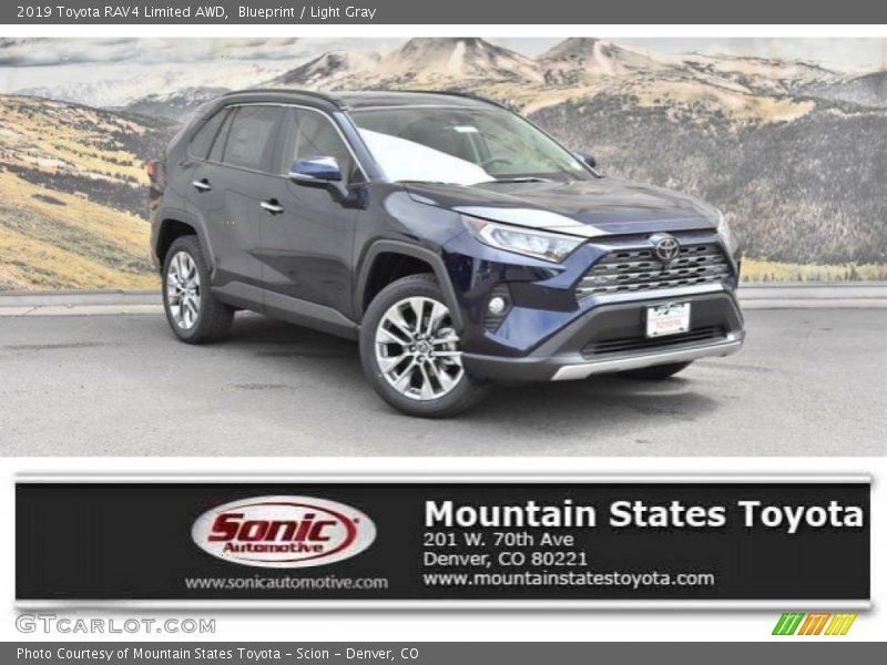 Blueprint / Light Gray 2019 Toyota RAV4 Limited AWD