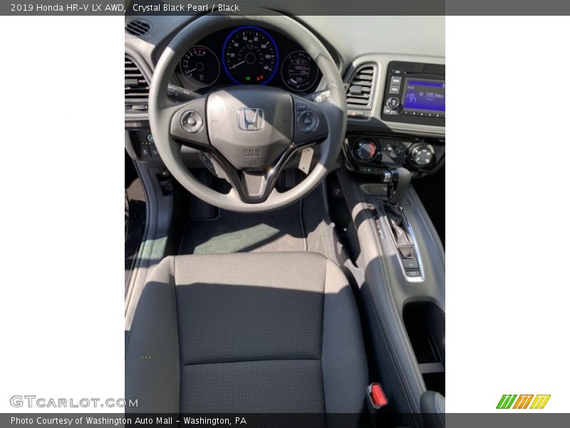 Crystal Black Pearl / Black 2019 Honda HR-V LX AWD