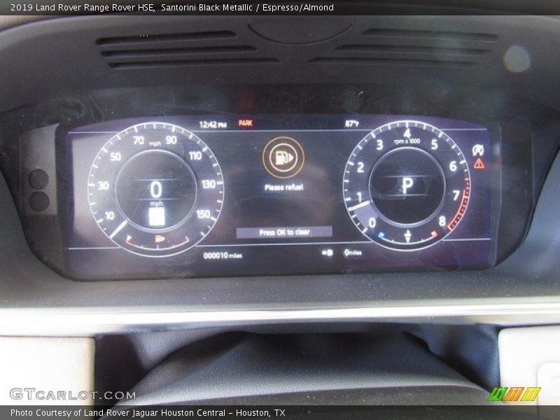 Santorini Black Metallic / Espresso/Almond 2019 Land Rover Range Rover HSE