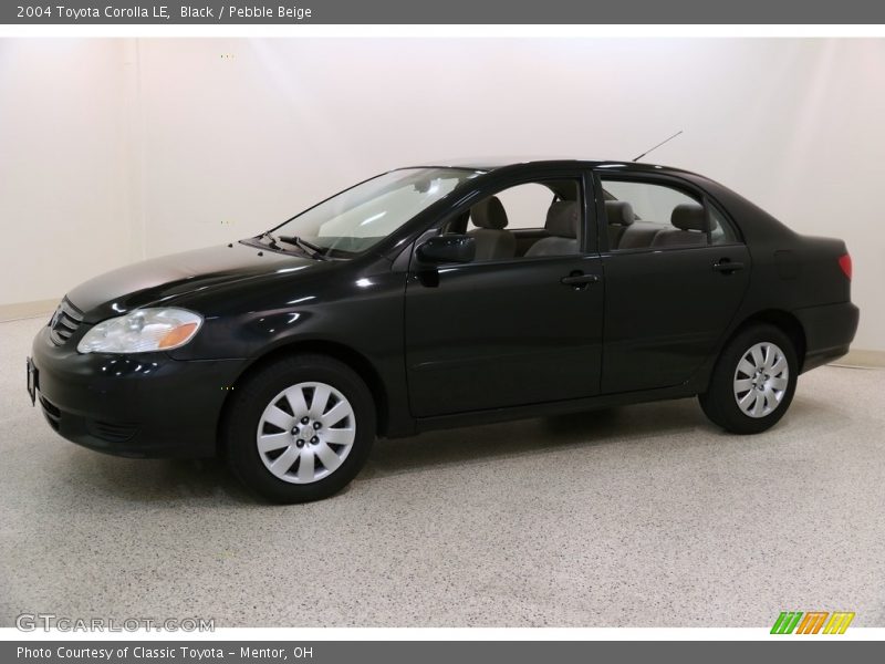 Black / Pebble Beige 2004 Toyota Corolla LE