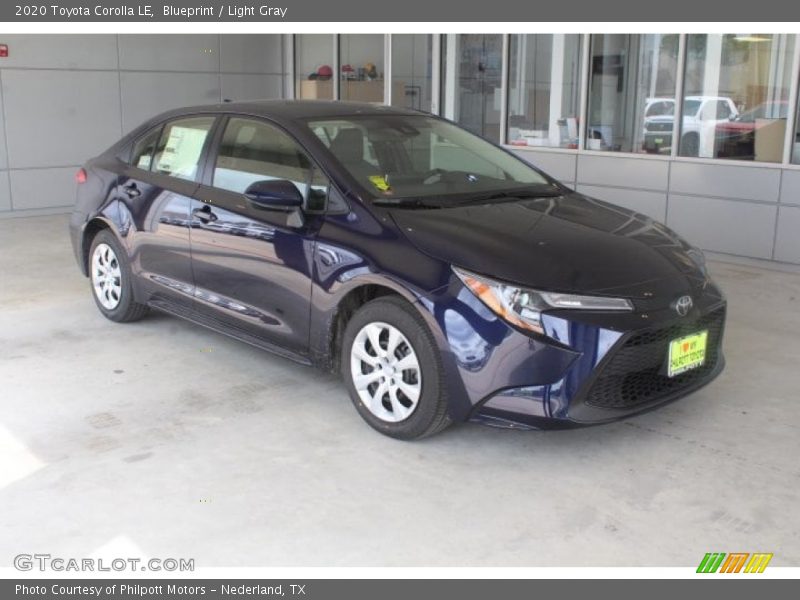 Blueprint / Light Gray 2020 Toyota Corolla LE