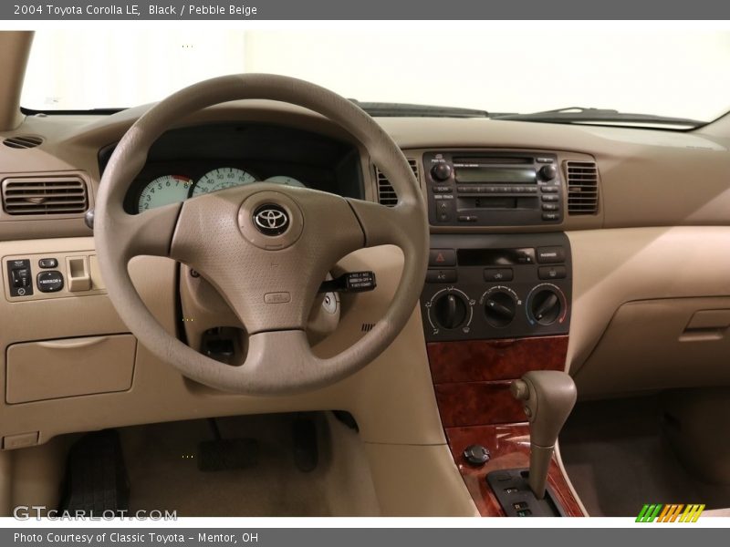 Black / Pebble Beige 2004 Toyota Corolla LE