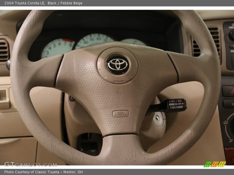 Black / Pebble Beige 2004 Toyota Corolla LE