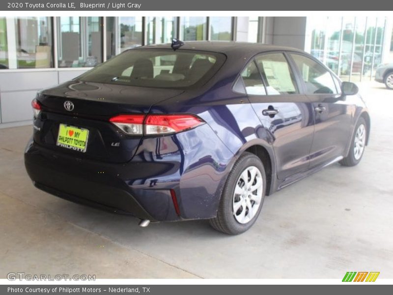 Blueprint / Light Gray 2020 Toyota Corolla LE