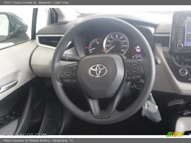 Blueprint / Light Gray 2020 Toyota Corolla LE