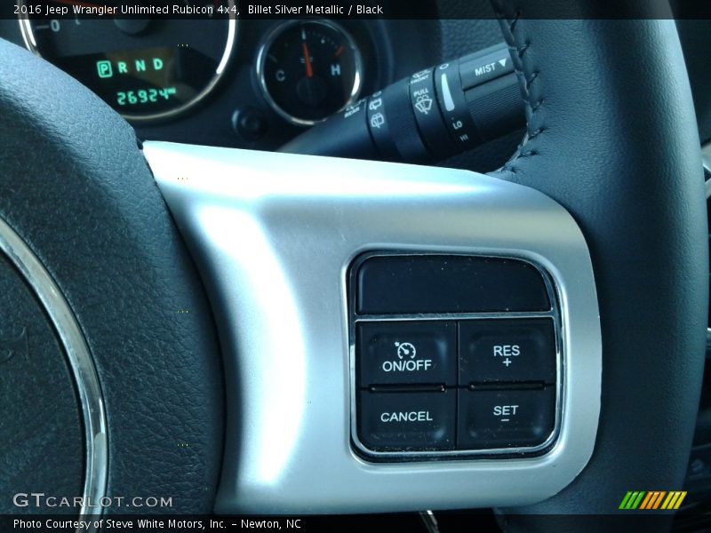 Billet Silver Metallic / Black 2016 Jeep Wrangler Unlimited Rubicon 4x4
