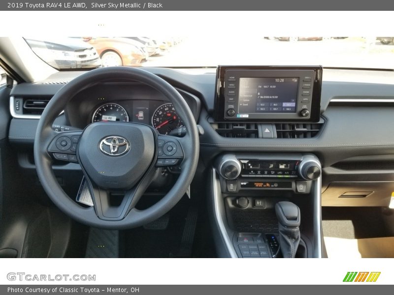 Silver Sky Metallic / Black 2019 Toyota RAV4 LE AWD