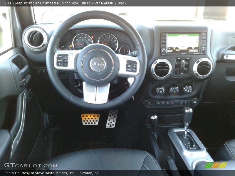 Billet Silver Metallic / Black 2016 Jeep Wrangler Unlimited Rubicon 4x4