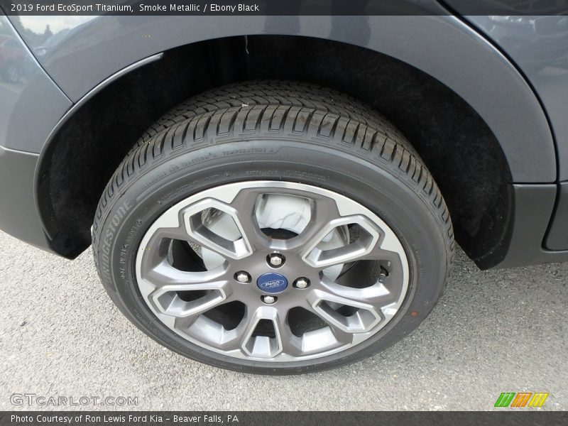 Smoke Metallic / Ebony Black 2019 Ford EcoSport Titanium
