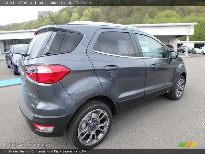 Smoke Metallic / Ebony Black 2019 Ford EcoSport Titanium