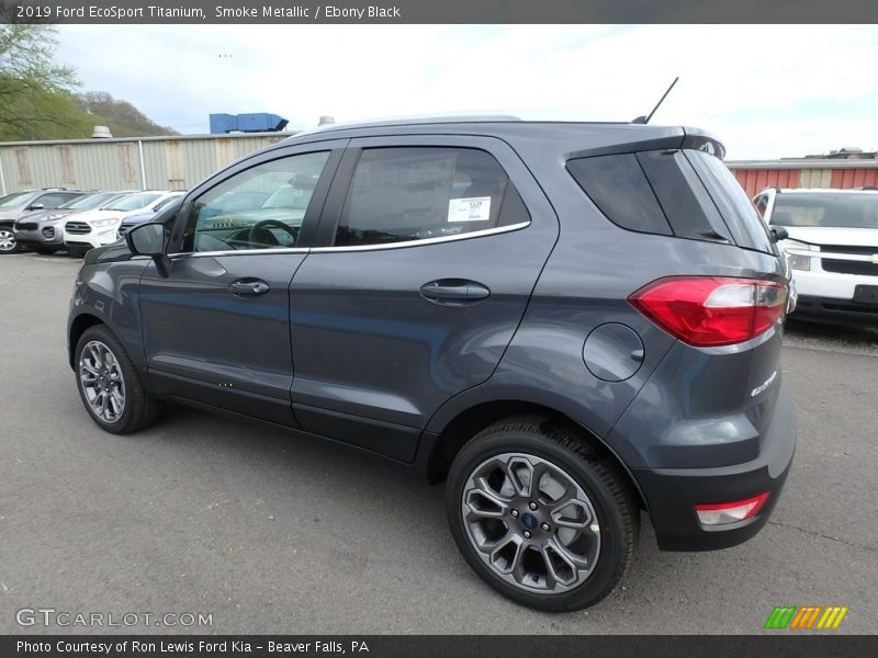 Smoke Metallic / Ebony Black 2019 Ford EcoSport Titanium