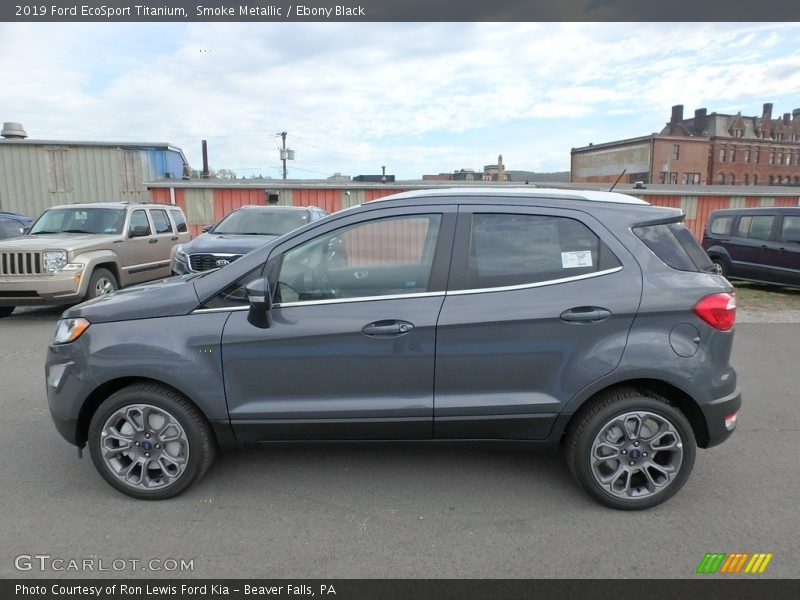Smoke Metallic / Ebony Black 2019 Ford EcoSport Titanium