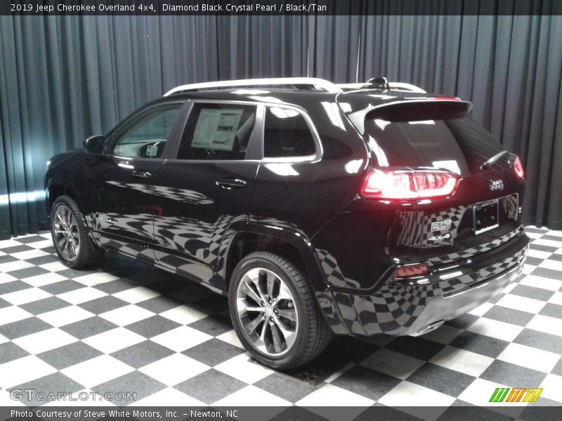 Diamond Black Crystal Pearl / Black/Tan 2019 Jeep Cherokee Overland 4x4