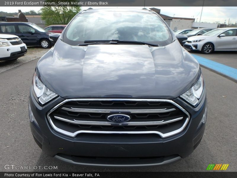 Smoke Metallic / Ebony Black 2019 Ford EcoSport Titanium