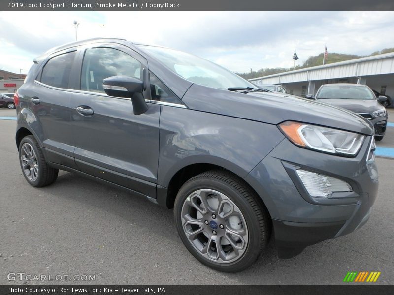 Smoke Metallic / Ebony Black 2019 Ford EcoSport Titanium