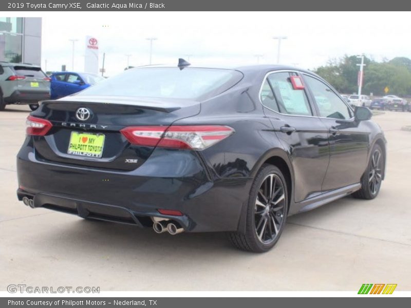 Galactic Aqua Mica / Black 2019 Toyota Camry XSE