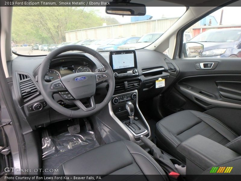  2019 EcoSport Titanium Ebony Black Interior