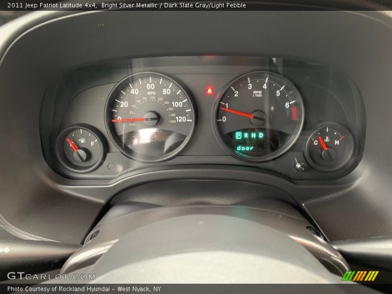 Bright Silver Metallic / Dark Slate Gray/Light Pebble 2011 Jeep Patriot Latitude 4x4