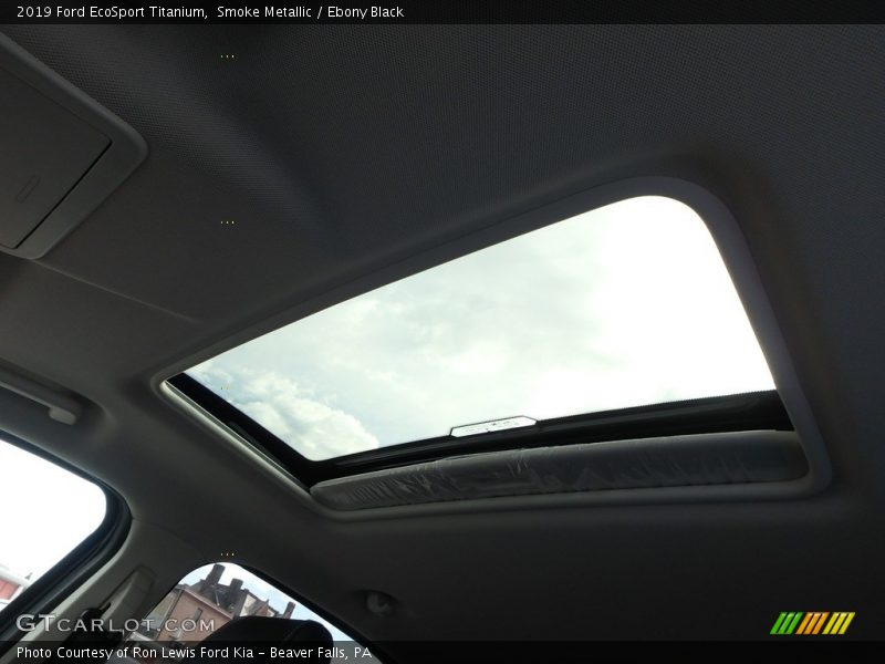 Smoke Metallic / Ebony Black 2019 Ford EcoSport Titanium