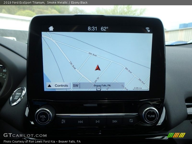 Smoke Metallic / Ebony Black 2019 Ford EcoSport Titanium