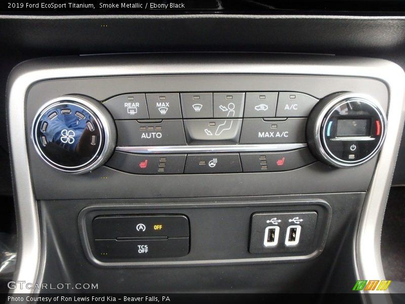 Smoke Metallic / Ebony Black 2019 Ford EcoSport Titanium