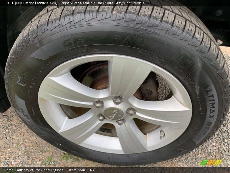 Bright Silver Metallic / Dark Slate Gray/Light Pebble 2011 Jeep Patriot Latitude 4x4