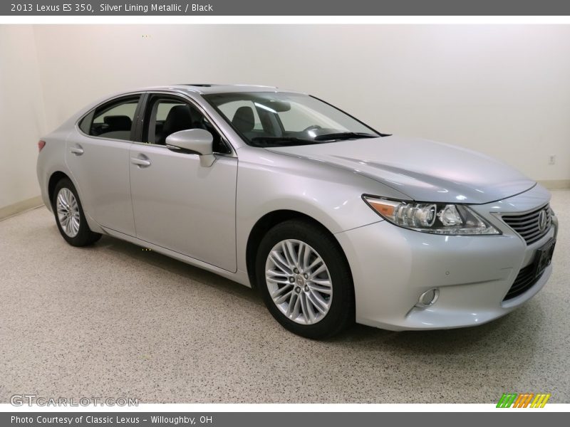 Silver Lining Metallic / Black 2013 Lexus ES 350