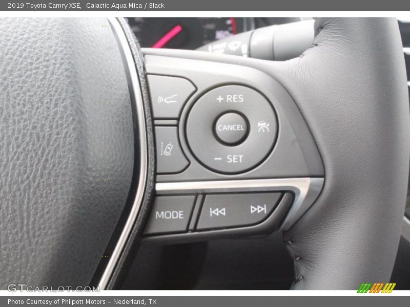 Galactic Aqua Mica / Black 2019 Toyota Camry XSE