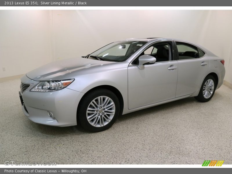 Silver Lining Metallic / Black 2013 Lexus ES 350