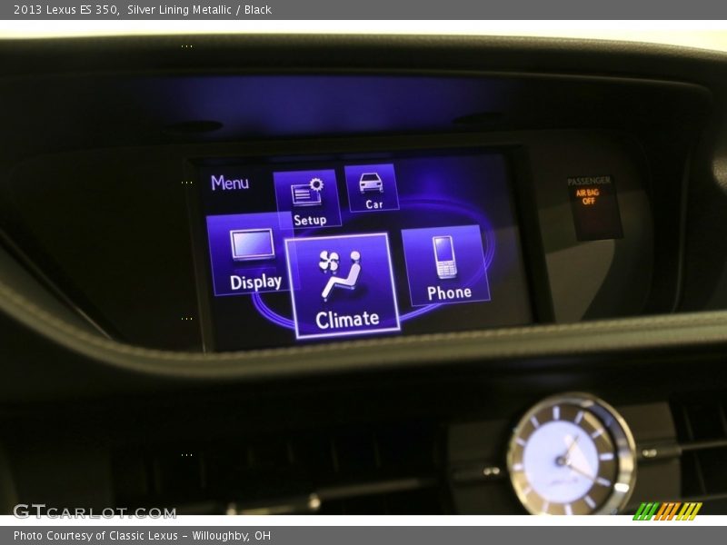 Silver Lining Metallic / Black 2013 Lexus ES 350
