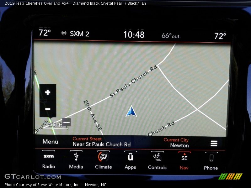 Diamond Black Crystal Pearl / Black/Tan 2019 Jeep Cherokee Overland 4x4