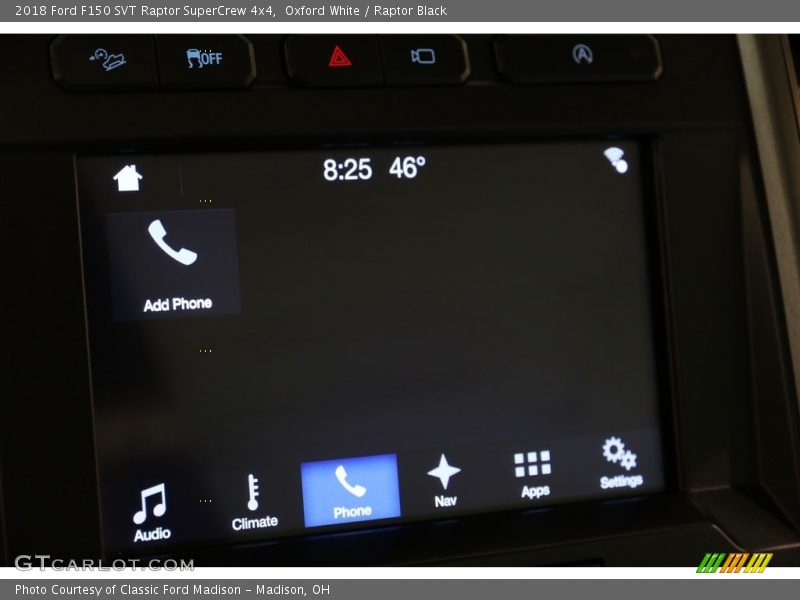 Oxford White / Raptor Black 2018 Ford F150 SVT Raptor SuperCrew 4x4