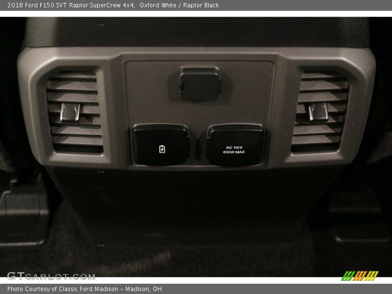 Oxford White / Raptor Black 2018 Ford F150 SVT Raptor SuperCrew 4x4