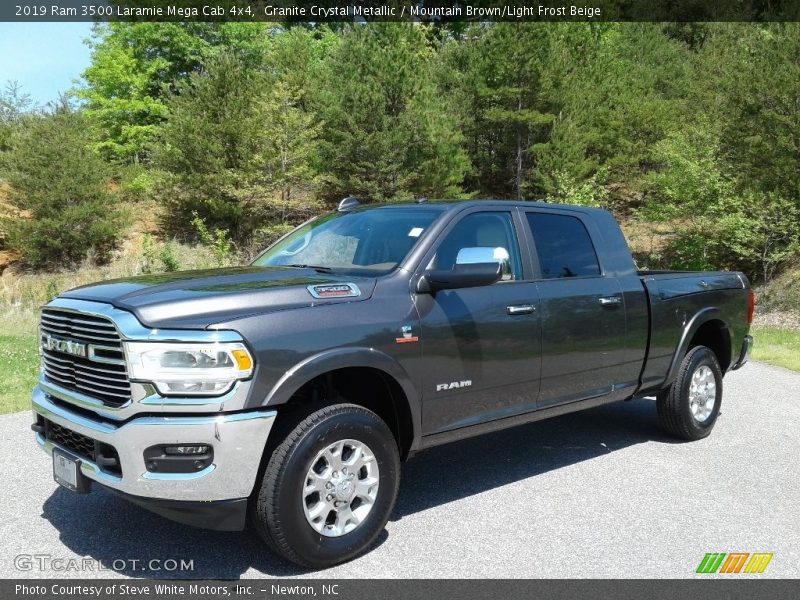 Front 3/4 View of 2019 3500 Laramie Mega Cab 4x4