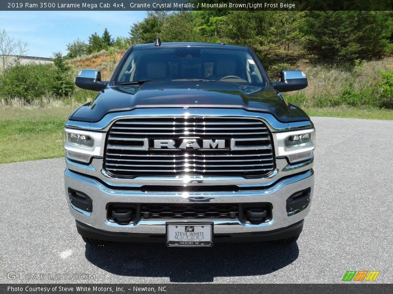 Granite Crystal Metallic / Mountain Brown/Light Frost Beige 2019 Ram 3500 Laramie Mega Cab 4x4