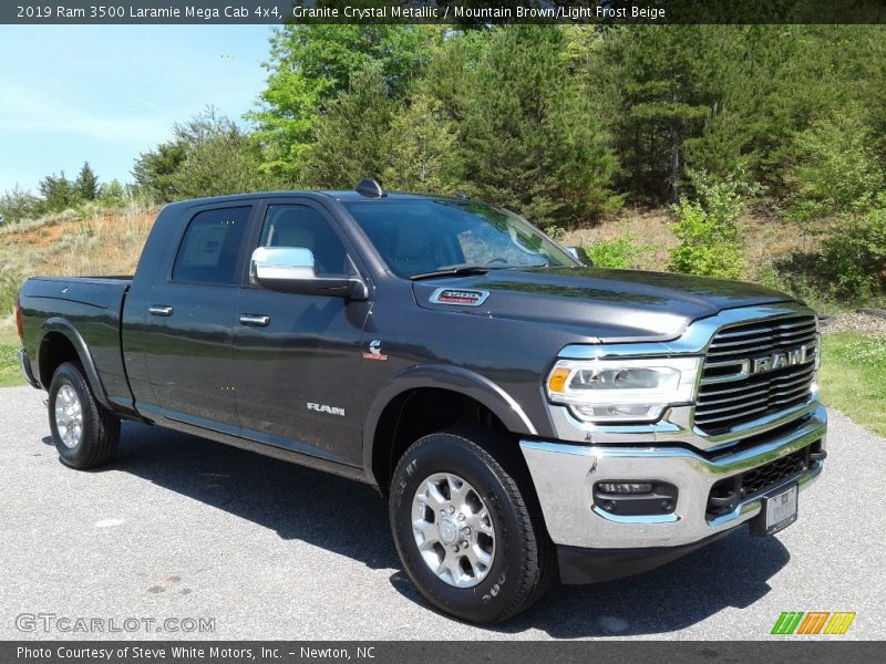 Granite Crystal Metallic / Mountain Brown/Light Frost Beige 2019 Ram 3500 Laramie Mega Cab 4x4