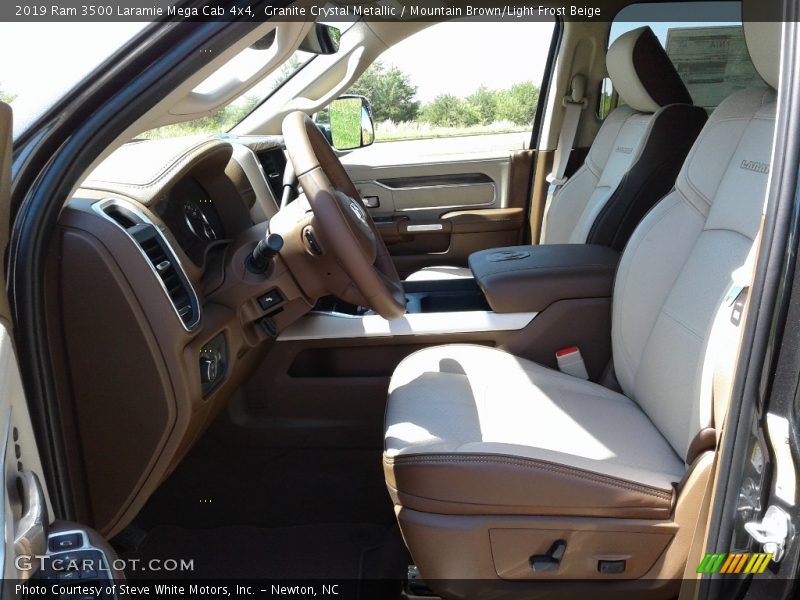  2019 3500 Laramie Mega Cab 4x4 Mountain Brown/Light Frost Beige Interior