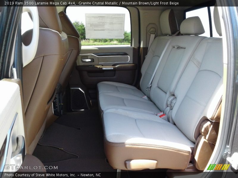 Rear Seat of 2019 3500 Laramie Mega Cab 4x4