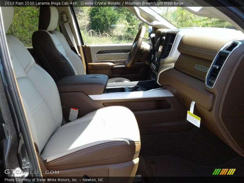 Front Seat of 2019 3500 Laramie Mega Cab 4x4