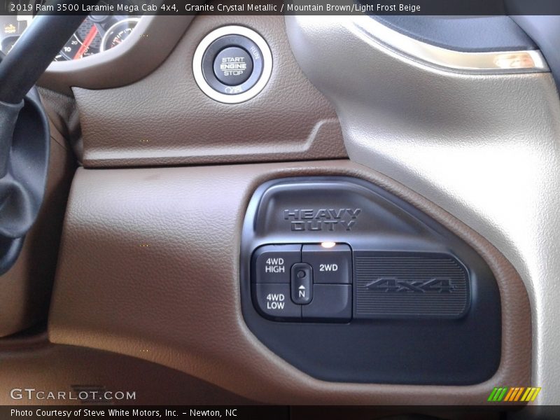 Controls of 2019 3500 Laramie Mega Cab 4x4