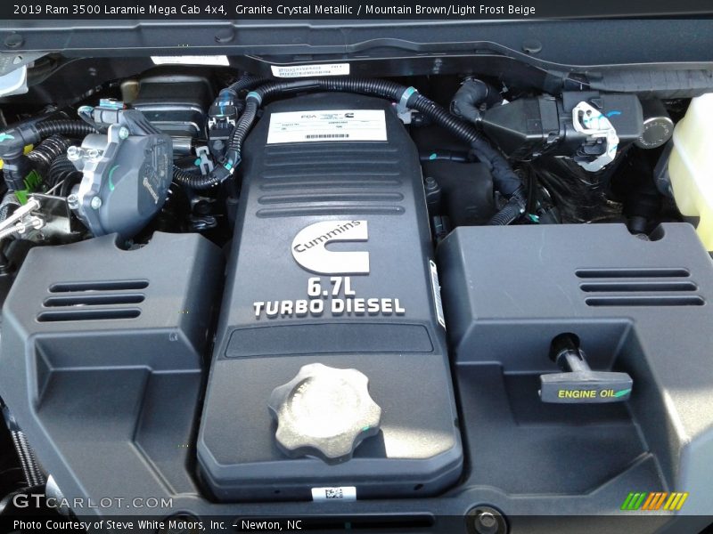  2019 3500 Laramie Mega Cab 4x4 Engine - 6.7 Liter OHV 24-Valve Cummins Turbo-Diesel Inline 6 Cylinder