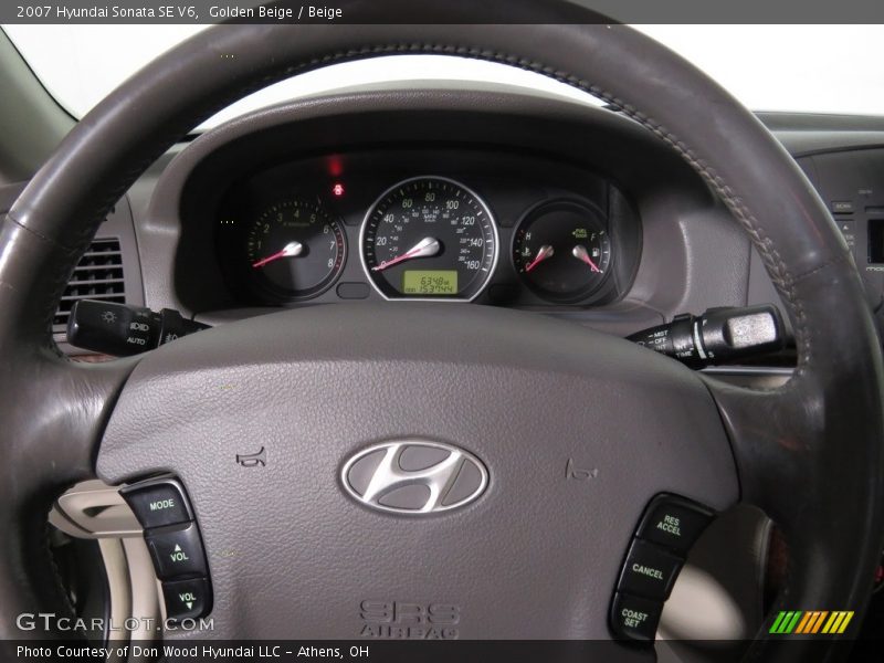 Golden Beige / Beige 2007 Hyundai Sonata SE V6